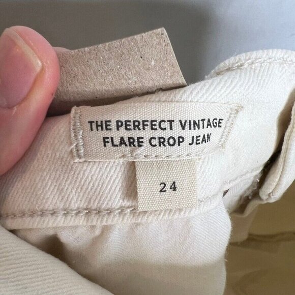 Madewell $138 The perfect Vintage Flare Crop Jean Size 24 NI959 - Picture 9 of 10